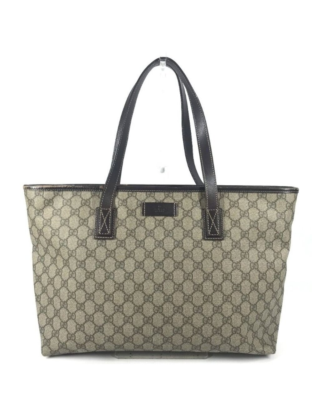 Gucci Shoulder Bag GG Supreme Logo Canvas Beige
